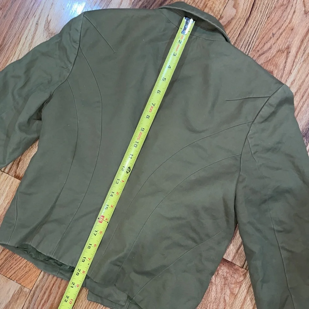 Grace ElementsWomen's  Green Open Front Blazer Jacket  sz 6